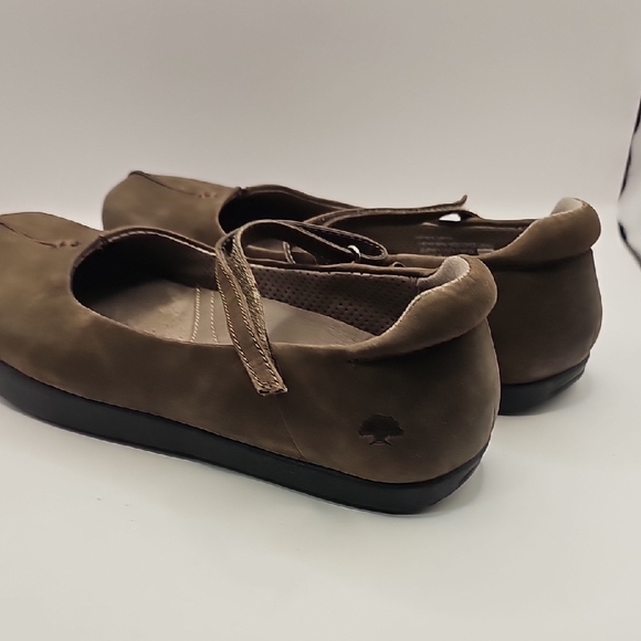 Kalso Earth Shoe Brown Suede Flats with Strap and Sturdy Sole Size 7B - Picture 3 of 8